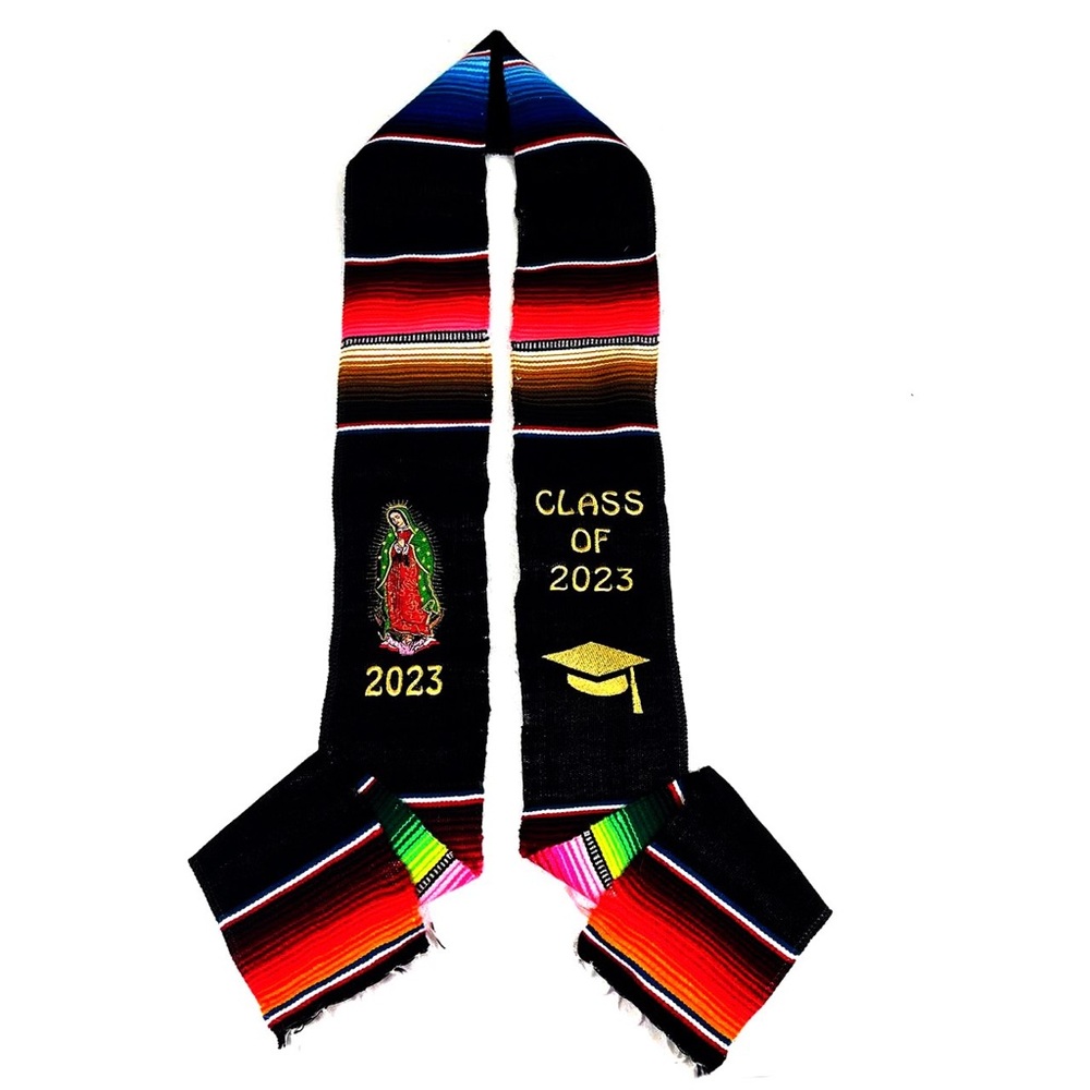 Class 2023 Graduation Embroidered Stole Estole Virgen De Guadalupe